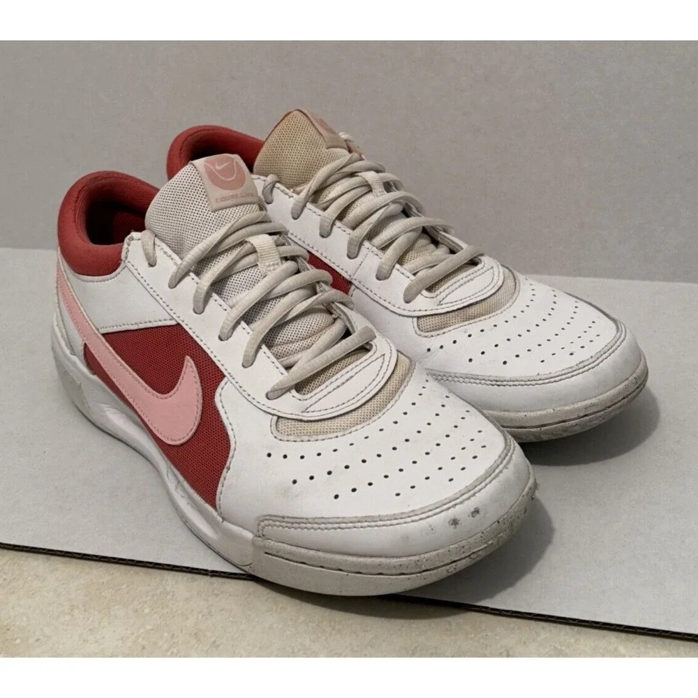 Nike Zoom Court Lite Tennis Sports Shoes Women's 9 White Lace-Up DV3279-101 - Picture 10 of 12